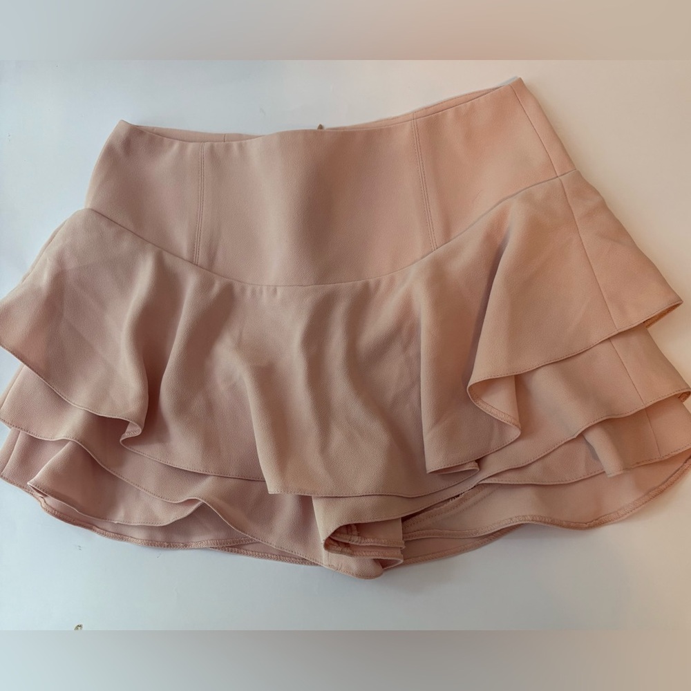Zara Blush Pink Ruffle Layered Shorts / Size XS